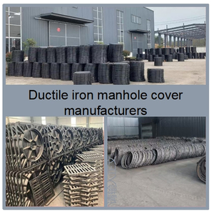Putdeksel van gegoten ductiel ijzer EN124 D400, vierkant, gepolijst/gepoedercoat, met creatieve rubberen afdichting, op maat gemaakt. - Product Image 2