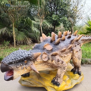 Modèle d'Ankylosaurus animatronique, réplique de dinosaure herbivore blindé, figurine de dinosaure crétien pour exposition préhistorique - Product Image 6