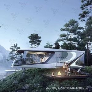 Casa Contenedor de Diseño Moderno, Transpirable, para Uso en Hoteles al Aire Libre, Grosor Estándar - Product Image 5
