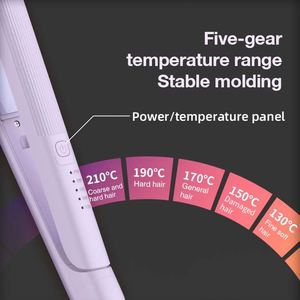 Plancha de Cerámica de Alto Rendimiento TAHATH con Peine para Alisar y Rizar en Salón, 5 Niveles de Temperatura - Product Image 1