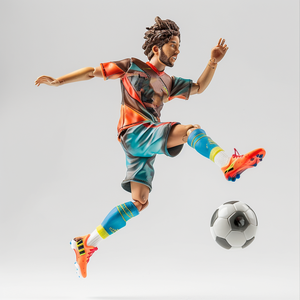 Supporto per autorizzazione a somiglianza del giocatore per ordine all'ingrosso Mini stelle del calcio in plastica Action Figure di calcio Mini Oem - Product Image 3
