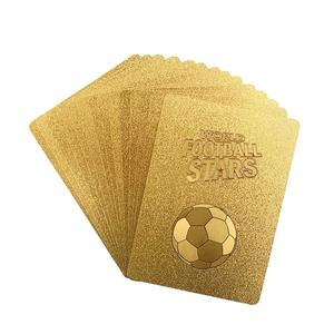 Pani Ni World Football Star Gold Foil Deck Card Stella Calcio Messi Ronaldo Calciatore Limitato pacchetto <span class=keywords><strong>di</strong></span> carte d'oro per il regalo dei Fan - Product Image 5
