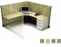 Panneau de cloison modulaire avec panneaux acoustiques insonorisants pour ensemble de mobilier de bureau privé