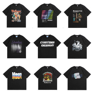 <span class=keywords><strong>Marque</strong></span> nouvellement hommes vêtements essentiels T-shirt surdimensionné 100% coton Style décontracté hommes impression personnalisée t-shirts - Product Image 5