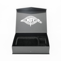 Caja de Regalo Magnética Personalizada Estilo Libro Negro, Empaque de Lujo con Superficie Laminada Antiarañazos, con Inserto de Terciopelo o Flocado