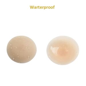 Couvre-mamelons en silicone adhésif épais, couleur marron, avec étui - Product Image 2