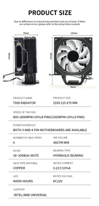 Cool Storm High Quality 3Pin 6 Heat Pipe CPU <strong>Cooler</strong> Fan RGB/ARGB <strong>Symphony</strong> Mirror Large <strong>Air</strong> Volume PC CPU Heat Sink Cooling Fan - Product Image 4