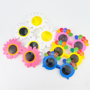 Funny Birthday <b>Glasses</b> <b>Plastic</b> Themed Props Cartoon Design For Party Photo Booth Decorations - Product Image 1