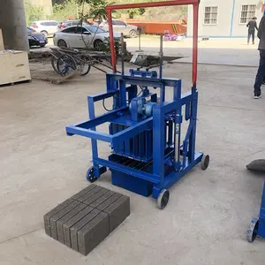 Máquina para fazer tijolos móveis de concreto oco de cimento pequeno preço de fábrica