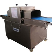 Nouvelle machine à découper la viande congelée à haute efficacité, trancheuse à viande de bœuf, lame en acier inoxydable, épaisseur réglable, motorisée automatique