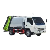 Camion compacteur de déchets Foton/Forland 4x2 de petite taille, camions compacteurs de déchets du Japon, camions compacteurs Dongfeng