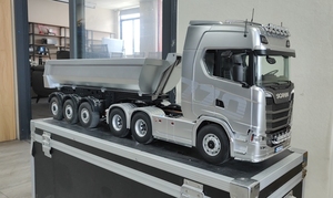 K770S-102 1/14 Scale RC Tractor With Dump Trailer 4X2 <b>Remote</b> <b>Control</b> Semi <b>Truck</b> Simulation Engineering Model - Product Image 2