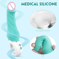 Vibrateur lapin ultra-silencieux à 9 vitesses avec tige réaliste pour orgasme clitoridien féminin