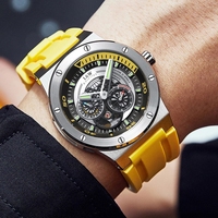Jam Tangan Skeleton Pria, Jam Tangan Skeleton, Jam Tangan Otomatis, I & W, Gerakan Jepang, Safir, HD, Bercahaya, 50M, Tahan Air, Montre Homme, 2022