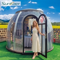 Tente Dôme Moderne Multifonctionnelle d'Extérieur Portable en Polycarbonate à Vendre – Maison Préfabriquée Ovale pour Hôtel ou Boutique