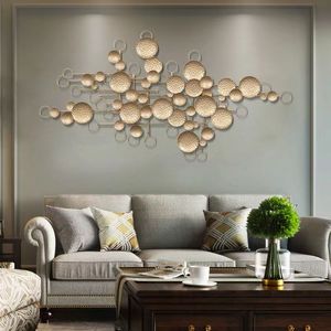 Décoration murale moderne <span class=keywords><strong>de</strong></span> luxe en métal 156*78cm pour salon, suspension murale pour canapé, décoration murale en fer pour <span class=keywords><strong>salle</strong></span> à <span class=keywords><strong>manger</strong></span>, pour la maison - Product Image 4