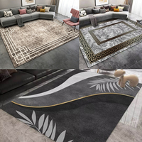 Tapis de salon antidérapant en peluche douce et durable, personnalisable, de haute qualité, imprimé en 3D, pour la décoration moderne de la maison