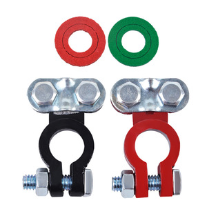 <b>Ring</b> Terminals <b>Battery</b> Connector 4501 Aluminum Alloy Black Red Wiring Terminal For Car <b>Battery</b> Power Supply - Product Image 1