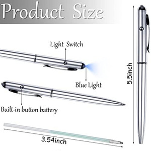 Stylo <span class=keywords><strong>espion</strong></span> magique à lumière UV LED promotionnel avec encre invisible secrète pour enfants - Product Image 4