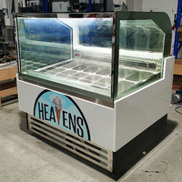 Vitrine Réfrigérée pour Glaces au Yaourt avec Logo Personnalisé