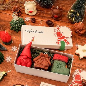 Home Decoration Christmas Scented <b>Candle</b> <b>Gift</b> <b>Set</b> Natural Soy Wax 3 Pcs Reindeer Christmas Tree Santa Claus Shape <b>Candle</b> <b>Set</b> - Product Image 4