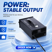 Chargeur de batterie au lithium certifié CE C1500 KC 84V 15A 1260W avec écran OLED et charge rapide QC40 pour moto électrique et VTT