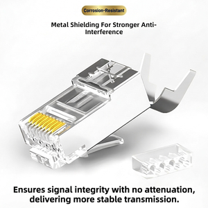 Connecteur réseau RJ45 Cat7 STP FTP 8 broches 8p8c Cat6a, connecteur modulaire traversant Cat 7 Cat7 RJ45 - Product Image 1