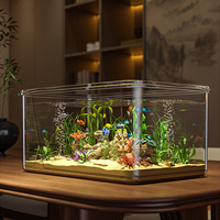 Xing You haute définition visuelle écologique Aquarium Transparent en plastique poisson rouge tortue pour bureau salon nouveau bureau