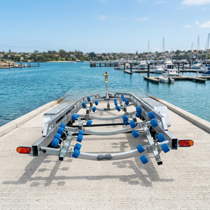 <span class=keywords><strong>Remolque</strong></span> de barco galvanizado de 4 toneladas de resistencia al óxido práctico multifunción de 3 ejes - Product Image 1