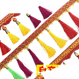 ลายไม้แขวนห้าสีสำหรับตกแต่งกระจกหน้ารถยนต์นั่งส่วนบุคคลขนาดใหญ่ทำจากผ้าออร์แกนซ่า - Product Image 2