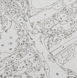 20X20cm 24X30cm 30X30cm DIY Toile <span class=keywords><strong>Peinture</strong></span> par Numéros Pré Imprimé Toile pour Enfants - Product Image 4