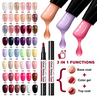 Gel couleur solide 3-en-1 48 couleurs, logo personnalisé, marque privée, OEM, ODM, vente en gros, emballage personnalisé, approvisionnement en vrac