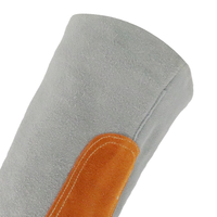 Gants de sécurité MaxiPact en cuir de vachette à manches longues pour soudeurs TIG, résistants à la chaleur, confortables, protection des mains pour hommes, OEM CE 14 pouces