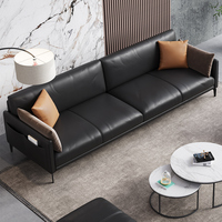 Mobilier de bureau Canapé de réception moderne commercial Canapé de bureau Ensemble de canapés de bureau en cuir Mobilier
