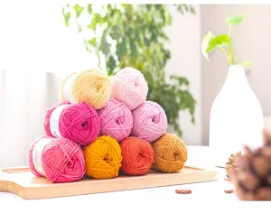 Milk Cotton 3 ply Yarn Crochet Knitting Thread 50 Grams Skein für Hand Made Bags