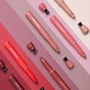 wholesale 2023 HANDAIYAN Non-fading non-stick Lipstick Lip Gloss with Red Pen matte Lip Liner