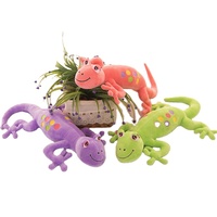 Jouets en peluche Gecko, oreiller de couleur dessin animé pour enfants