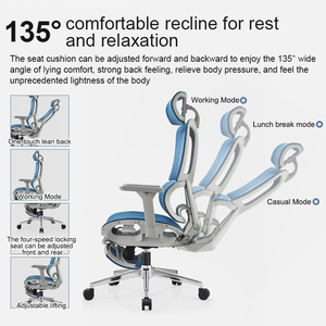 <span class=keywords><strong>High</strong></span>-<span class=keywords><strong>End</strong></span> série luxo moderno ergonômico escritório cadeira com braço ajustável conforto alta volta malha design para o uso do computador trabalho - Product Image 6