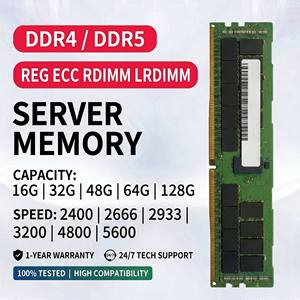 ไมครอน DDR5 RECC 16/24/32/48/64/96/128G/256GB 4800/5600/6400Mhz โมดูลหน่วยความจำเซิร์ฟเวอร์ แรม MTC10F1084S1RC56BD/MTC40F2046S1RC48BA1 - Product Image 1