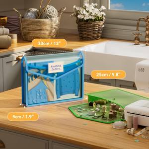 צבע a4 גודל פלסטיק מרחיב תיק קובץ אקורדיון שקוף אקורדיון חומר pp - Product Image 5