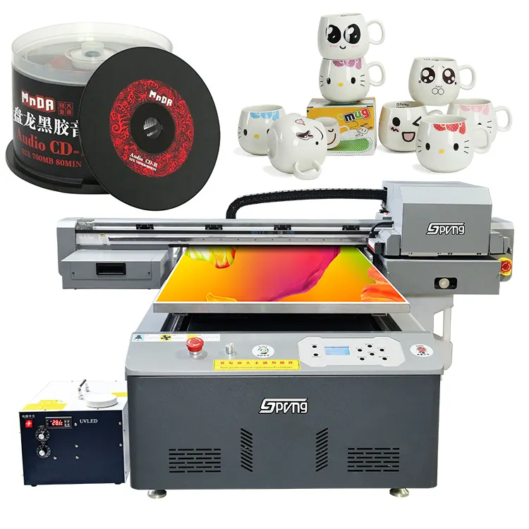 Vendita diretta della fabbrica uv6090 stampante piccola stampante flatbed uv 6090 a1 a2 a3 formato stampanti digitali