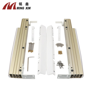 Ming Xin Concealed Sliding Multi Section Pull Out Telescopic Drawer Slide 36 In Full Extension <b>Aluminum</b> Alloy Iron Plastic - Product Image 1