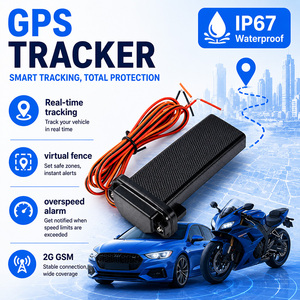 Traceur GPS pour véhicule OEM ODM étanche avec <span class=keywords><strong>carte</strong></span> SIM intégrée 2G GSM, alarme de survitesse et clôture virtuelle - Product Image 1