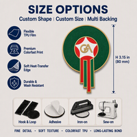 Écussons personnalisés en relief, transfert thermique TPU, étiquettes graphiques 3D pour streetwear, sweats à capuche, casquettes, sacs à dos, accessoires de mode