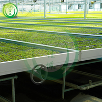 Banc de semis de pépinière banc roulant Agriculture croissance bancs de Table basse et reflux accessoires de plateau d'inondation hydroponique plastique ABS