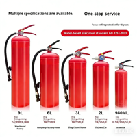 Nouvel Extincteur Écologique à Base d'Eau Certifié 3C Rouge Portable 3L/6L pour Voiture, Maison, Usine