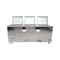 Machine de nettoyage à ultrasons de bloc moteur industriel 135L processus de nettoyage de plusieurs stations roulement de filtre numérique