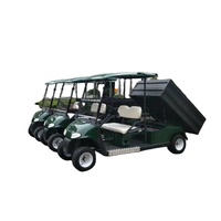 Ce chariot de golf utilitaire 4 places électrique 4 roues motrices Street Legal Club Car avec aluminium avec boîte de chargement