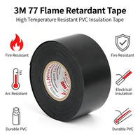 Ruban isolant électrique 3M 77 ignifuge et résistant à la chaleur, barrière anti-feu, ruban de câblage résistant à l'humidité