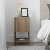 Table de chevet en bois au design unique et élégant avec étagère ouverte, vente en gros, MOQ 300